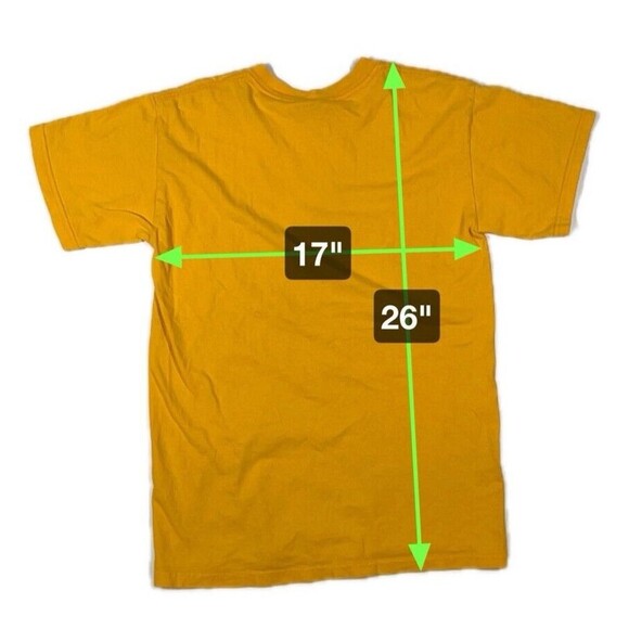Vintage‎ Steve & Barry's Louisville Kentucky 1798 Tee Yellow Adult Small 90s Y2K - Picture 4 of 4